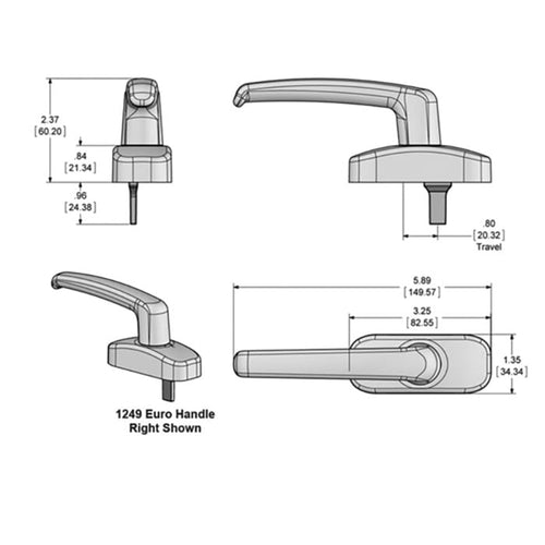 Multipoint Tilt Turn Casement Window Handle - Multipoint Tilt Turn Casement Window Handle