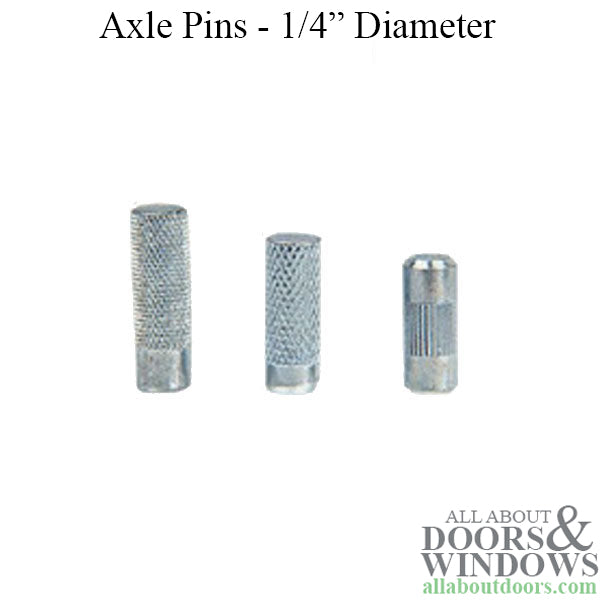 Axle Pins, 1/4 inch Dia. Hole, 3 Sizes - Axle Pins, 1/4 inch Dia. Hole, 3 Sizes