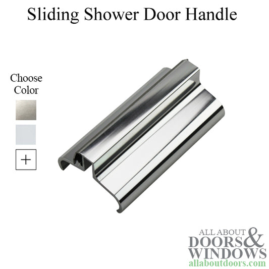 Hinged Shower Door Handle with Magnetic Catch