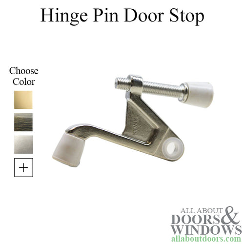 Hinge Pin Door Stop - Choose Finish - Hinge Pin Door Stop - Choose Finish