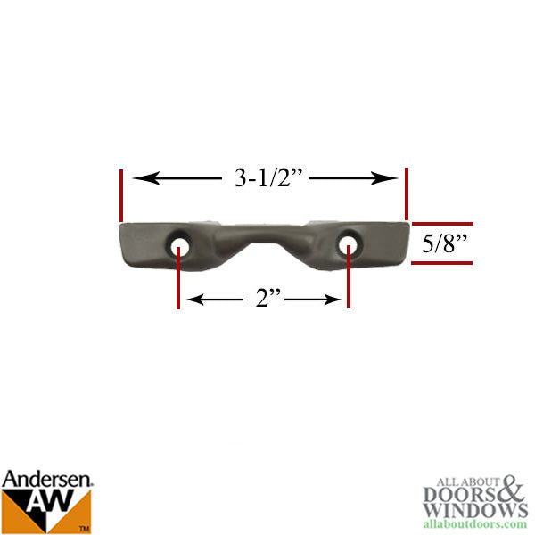 Andersen Window Sash Keeper, Tilt-Wash / Andersen PSNL Window - Stone - Andersen Window Sash Keeper, Tilt-Wash / Andersen PSNL Window - Stone