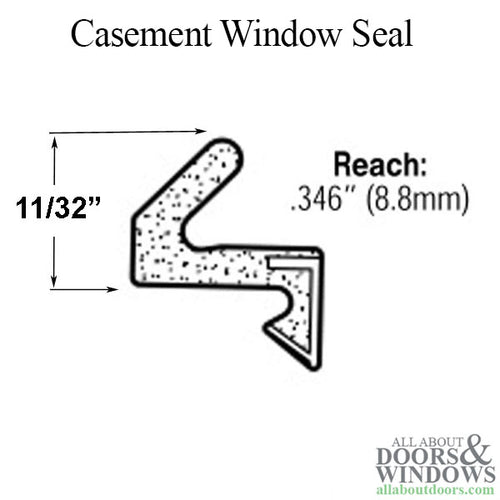 Q-Lon Foam Seal Weatherstrip, Casement Frame - Q-Lon Foam Seal Weatherstrip, Casement Frame