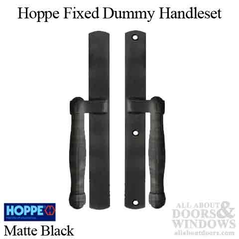 HOPPE HLS 9000 Sliding Door Handle Set Fixed Dummy Matte Black - HOPPE HLS 9000 Sliding Door Handle Set Fixed Dummy Matte Black