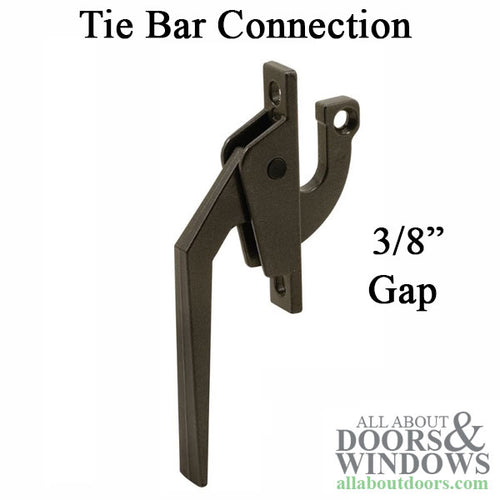 Casement Window Bottom Locking Handle, Tie Bar, 2-3/8 Inch Screw Spacing - Chestnut Bronze - Casement Window Bottom Locking Handle, Tie Bar, 2-3/8 Inch Screw Spacing - Chestnut Bronze