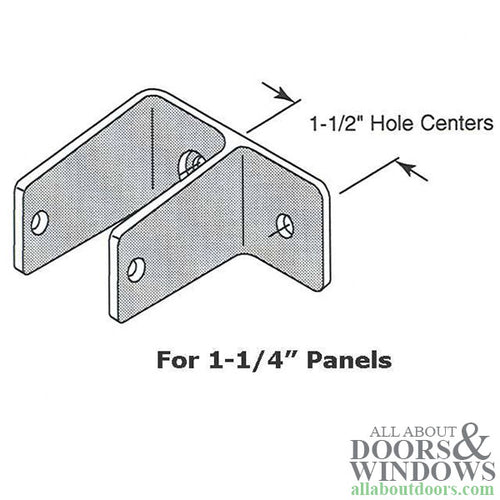 One Ear Wall Bracket for 1.25 Inch Panels - One Ear Wall Bracket for 1.25 Inch Panels
