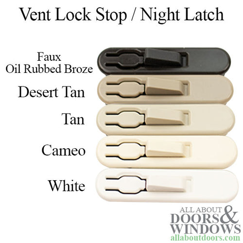 Amesbury Truth 13183 Vent Lock Stop, Nite Latch - Amesbury Truth 13183 Vent Lock Stop, Nite Latch