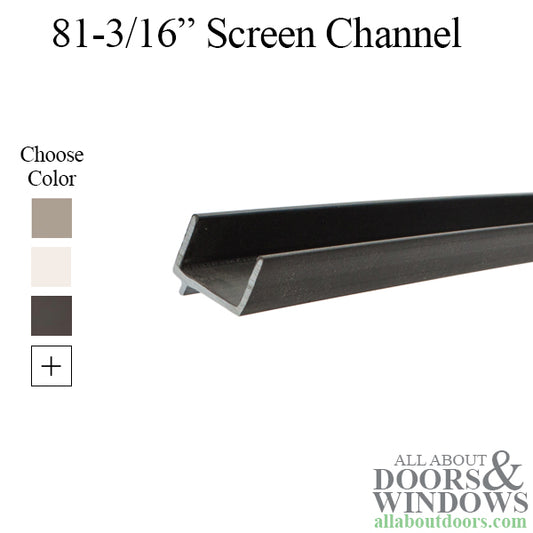 Patio Screen Door Track 1/8" Offset 81-3/16 Inch Track Length