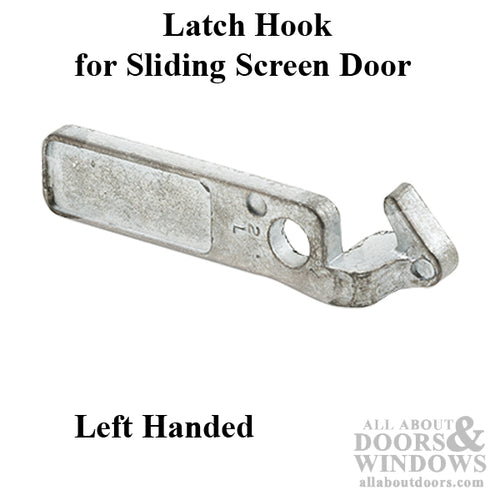 Diecast Latch Hook for Sliding Patio Door Left Hand - Diecast Latch Hook for Sliding Patio Door Left Hand