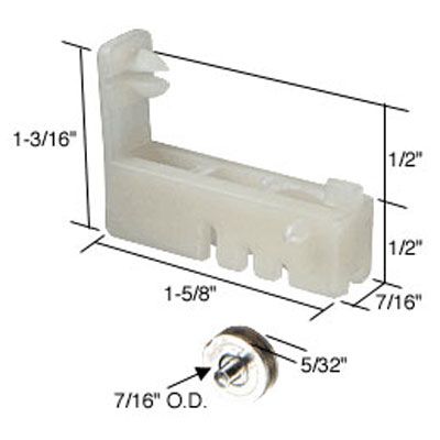 Roller Assembly (Grooved) - Sliding Windows, Nylon / Steel - Roller Assembly (Grooved) - Sliding Windows, Nylon / Steel