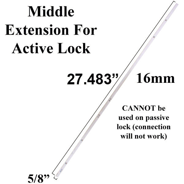 16mm P2000 Active Upper Assembly (27.483 Length), Doors Less than 69 - 16mm P2000 Active Upper Assembly (27.483 Length), Doors Less than 69