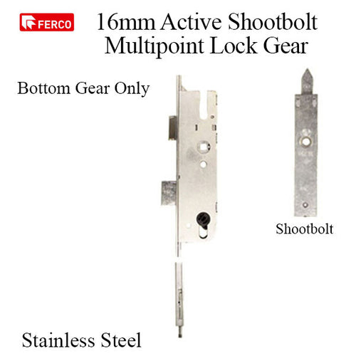 16mm G-U Cremona Europa Active Multipoint Lock w/ Shootbolt - 16mm G-U Cremona Europa Active Multipoint Lock w/ Shootbolt