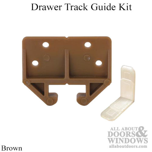 Drawer Track Guide Kit - Brown - Drawer Track Guide Kit - Brown