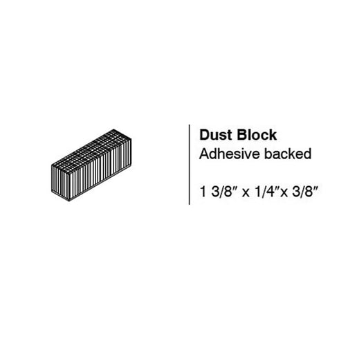 Dust Block, Astragal or Panel for Marvin Sliding Doors - Grey - Dust Block, Astragal or Panel for Marvin Sliding Doors - Grey