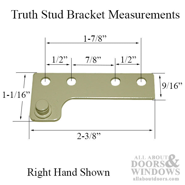 Stud Bracket, Truth 11258 / 11257 - Choose Handing - Stud Bracket, Truth 11258 / 11257 - Choose Handing