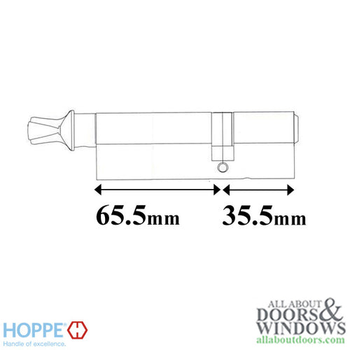 Euro Profile cylinder, 65.5 / 35.5, 101mm - Euro Profile cylinder, 65.5 / 35.5, 101mm