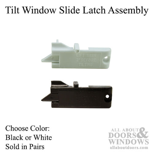 Tilt Window Slide Latch Assembly - Pair - Choose Color - Tilt Window Slide Latch Assembly - Pair - Choose Color