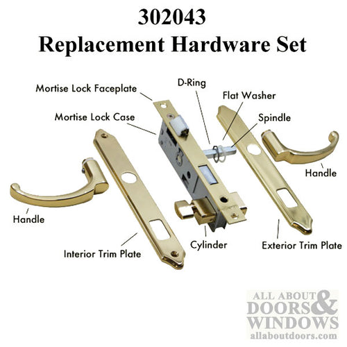 Single Keyed Storm Door Hardware and Mortise Lock for Storm Doors - Single Keyed Storm Door Hardware and Mortise Lock for Storm Doors