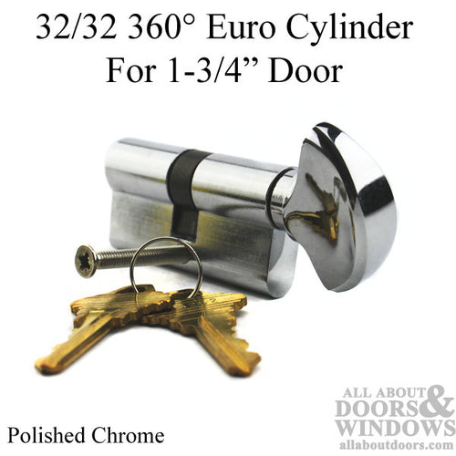 Rockwell Security 360 Degree European Profile Cylinder Lock Solid Brass for Commercial and Residential Doors Fits 1 3/4 Inch Thick Door - Rockwell Security 360 Degree European Profile Cylinder Lock Solid Brass for Commercial and Residential Doors Fits 1 3/4 Inch Thick Door