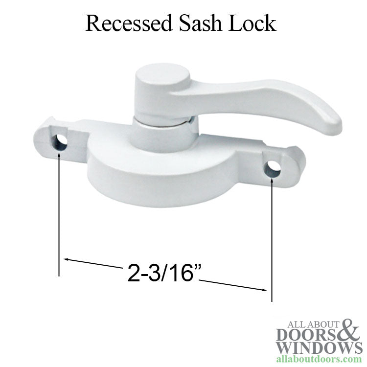 Recessed Sash Lock, Ply Gem - Recessed Sash Lock, Ply Gem