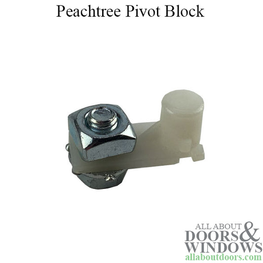 Peachtree Pivot Block, Metal Bi-Fold Door - White