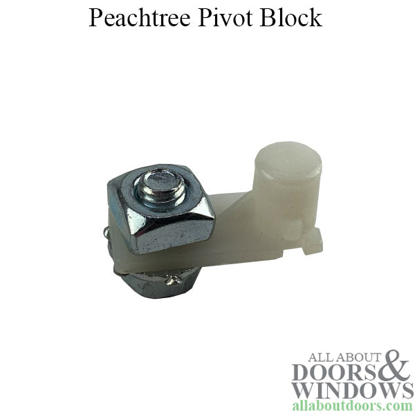 Peachtree Pivot Block, Metal Bi-Fold Door - White - Peachtree Pivot Block, Metal Bi-Fold Door - White