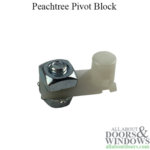 Peachtree Pivot Block, Metal Bi-Fold Door - White - Peachtree Pivot Block, Metal Bi-Fold Door - White