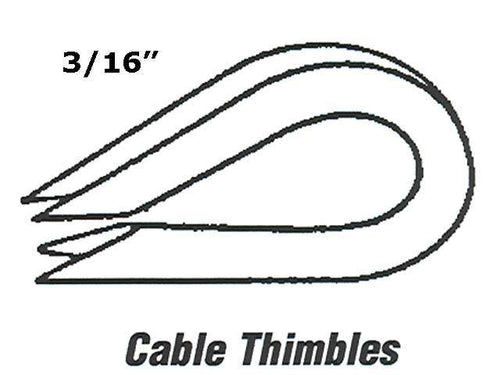 Cable Thimble for 3/16 Inch Cable - Cable Thimble for 3/16 Inch Cable