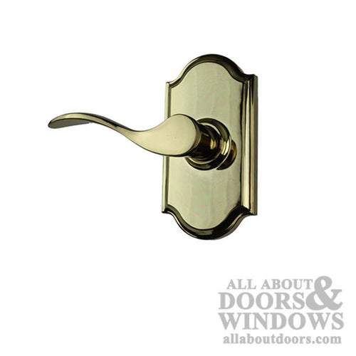 Weslock Passage Door Lever Bordeau Premier Polished Brass Left Hand Door Handle - Weslock Passage Door Lever Bordeau Premier Polished Brass Left Hand Door Handle