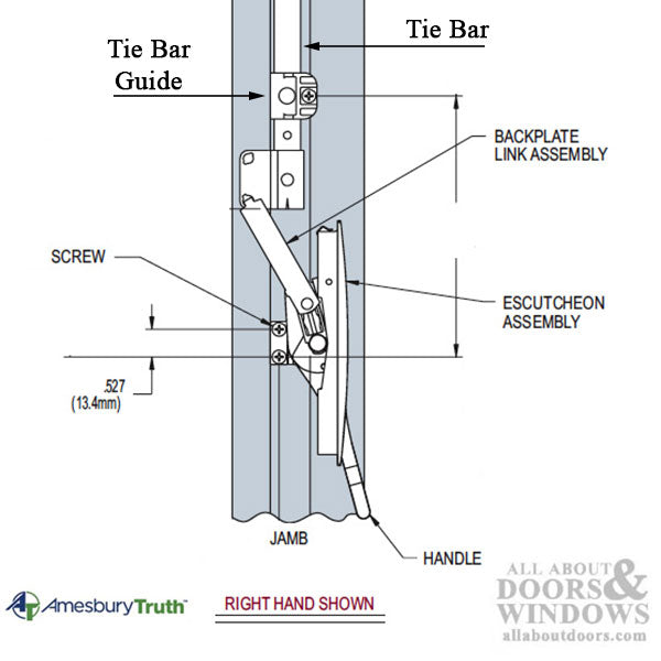 Truth Mirage Multi-Point Lock Assembly - White - Truth Mirage Multi-Point Lock Assembly - White