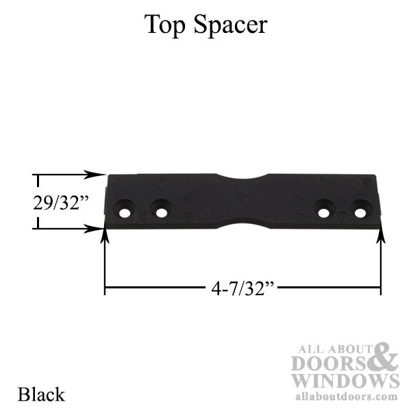 4-7/32 inch Top Spacer - Black - 4-7/32 inch Top Spacer - Black