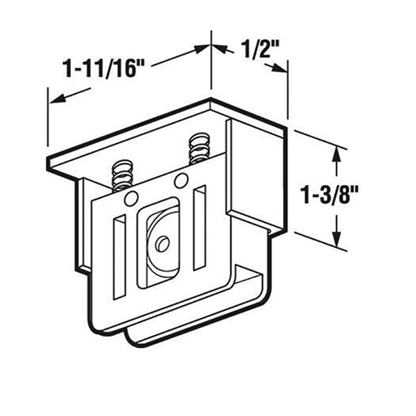 Bottom Mount Guide for Sliding Screen Door - Bottom Mount Guide for Sliding Screen Door