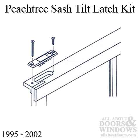 Sash Tilt Latch Kit , Peachtree 1995-2002 Ariel Tilt Double Hung Window - Polished Brass - Sash Tilt Latch Kit , Peachtree 1995-2002 Ariel Tilt Double Hung Window - Polished Brass