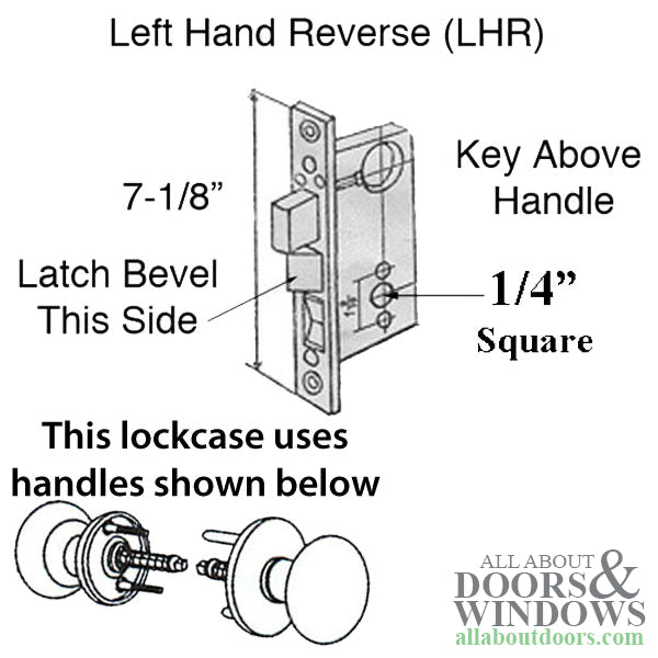 Marks Mortise Lock 90 Series Right Hand Marks Mortise Lock Case - Marks Mortise Lock 90 Series Right Hand Marks Mortise Lock Case