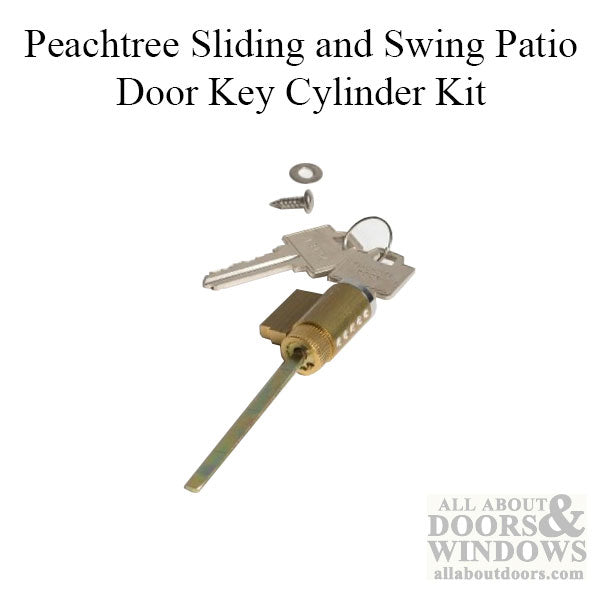 Peachtree Sliding and Swing Patio Door Key Cylinder Kit - Peachtree Sliding and Swing Patio Door Key Cylinder Kit