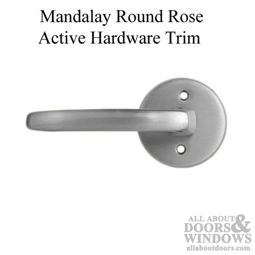 Mandalay Active Mortise Lock Trim Only - US15 - Satin Nickel - Mandalay Active Mortise Lock Trim Only - US15 - Satin Nickel