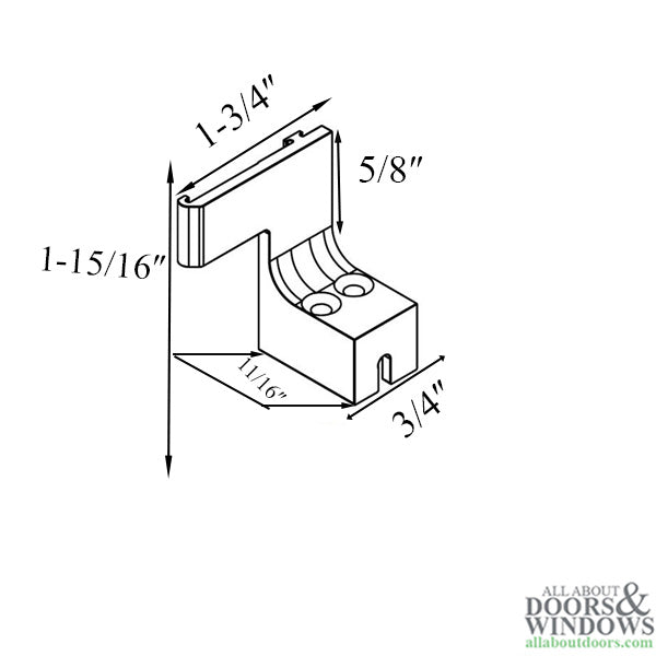 Andersen Frenchwood Gliding Doors - Cassette Retainer - Insect Screen Retractable - Left - Sandtone - Andersen Frenchwood Gliding Doors - Cassette Retainer - Insect Screen Retractable - Left - Sandtone