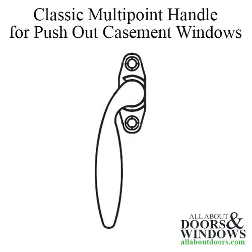 Truth 60.00.13.002 Classic multipoint handle push out casement windows, RH - Truth 60.00.13.002 Classic multipoint handle push out casement windows, RH