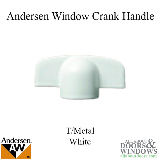 Andersen Casement Window Crank/Handle - T/Metal - White