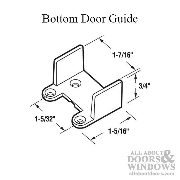 Wardrobe Door Bottom Guide - Wardrobe Door Bottom Guide