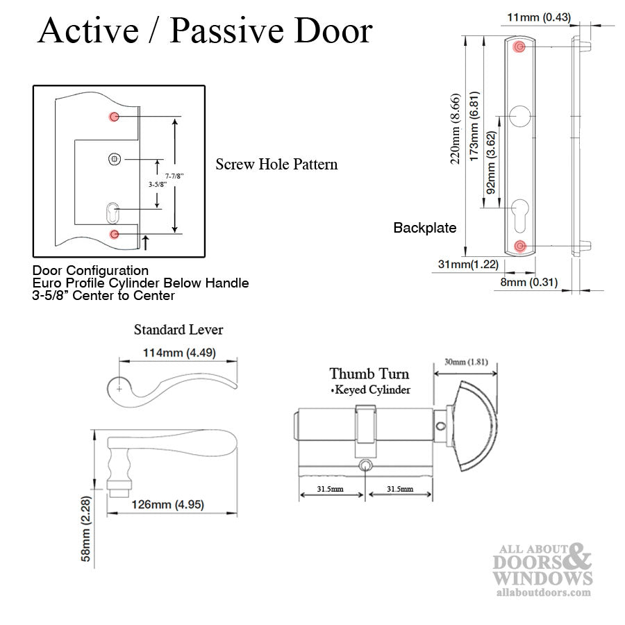 Multipoint Lock Curved Lever Handleset - Multipoint Lock Curved Lever Handleset