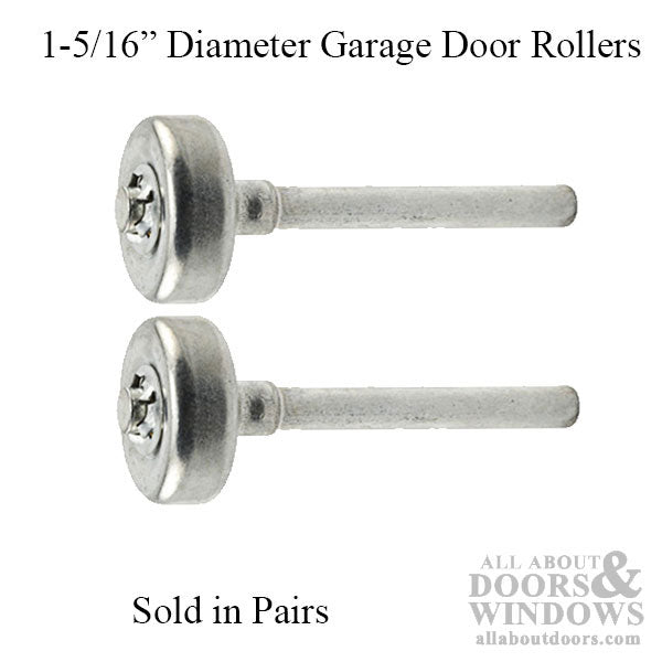 1-5/16 Inch Diameter Roller with 2-7/8 Inch Stem for 1-3/8 Inch J-Track for Garage Door - 1-5/16 Inch Diameter Roller with 2-7/8 Inch Stem for 1-3/8 Inch J-Track for Garage Door