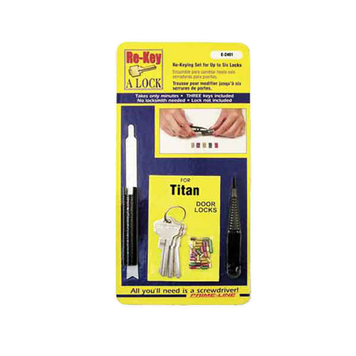 Kwikset Titan Re-keying Kit, 6 pin - Kwikset Titan Re-keying Kit, 6 pin