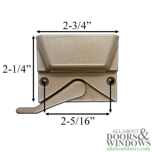 Truth Casement Window Lock Coppertone - Truth Casement Window Lock Coppertone