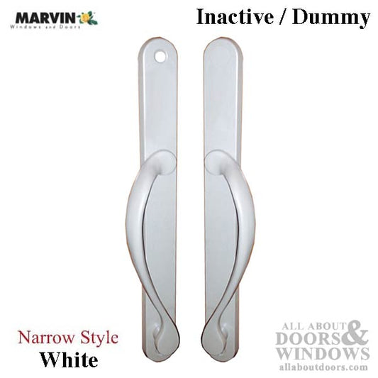 Marvin Narrow Traditional, Passive Sliding Patio Door Handle -  White