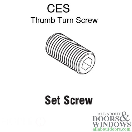 Set Screw CES  thumb turns - 5 x 6 mm