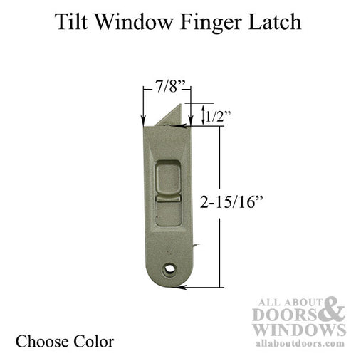 Tilt Window Finger Latch - White - Tilt Window Finger Latch - White