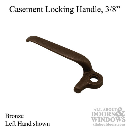 Handle, Casement / Projecting Locking, 3/8 in Bronze - Choose Handing