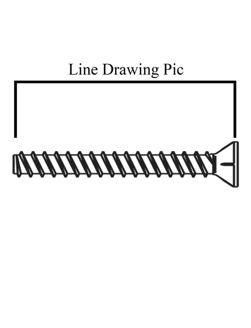 Face Plate Screws, Aluminum or Duranodic Bronze - Face Plate Screws, Aluminum or Duranodic Bronze