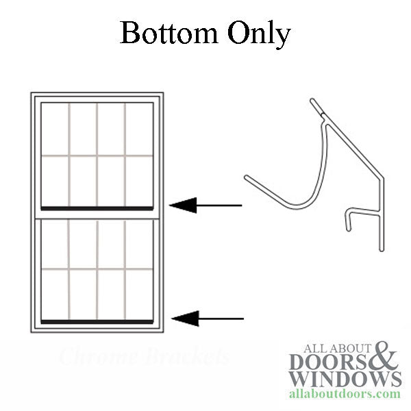 Andersen Perma-Shield Narrowline Glazing Bead, 3/8 glass Lower Rails - White - Andersen Perma-Shield Narrowline Glazing Bead, 3/8 glass Lower Rails - White