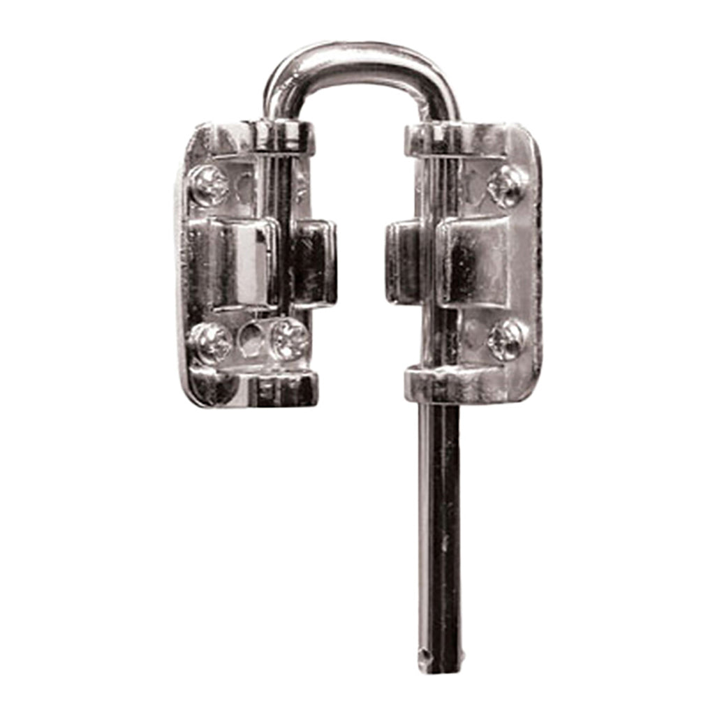 1-7/16 Inch Door Loop Lock - Nickel Plated - 1-7/16 Inch Door Loop Lock - Nickel Plated
